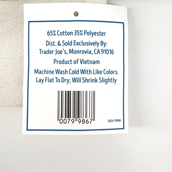 TRADER JOE'S | Green Pastel Mini Canvas Tote Bag - Picture 4 of 5